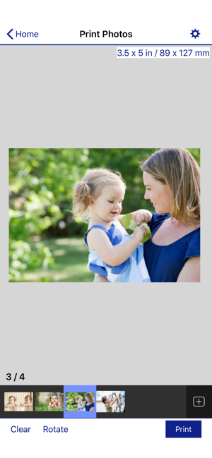 Скриншот Epson iPrint