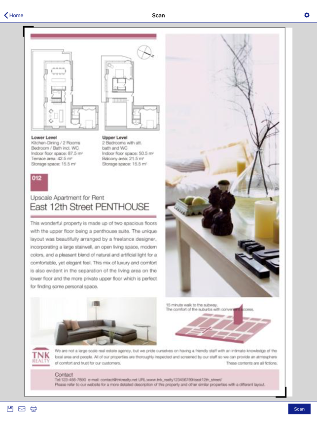 Скриншот Epson iPrint