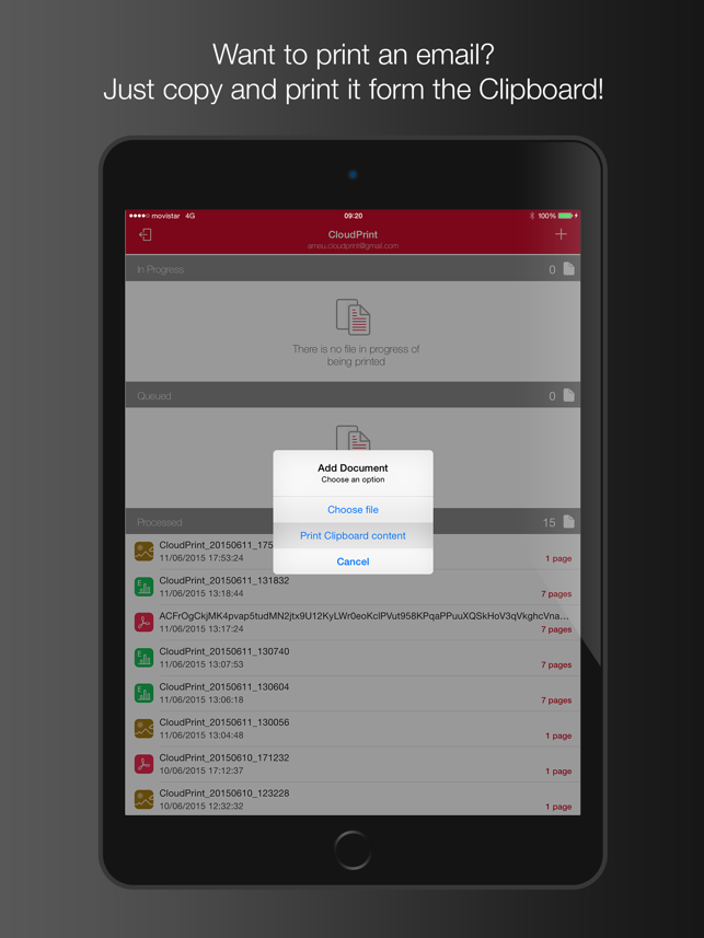 Скриншот CloudPrint
