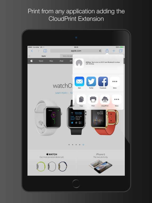 Скриншот CloudPrint