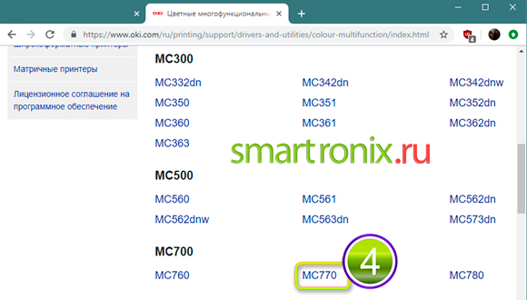 узнай свою модель сканера
