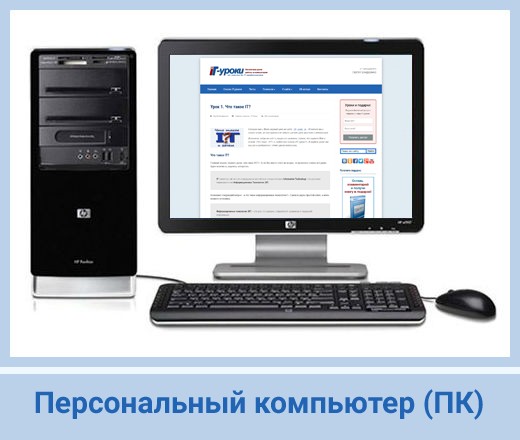 Настольный персональный компьютер (ПК) Настольный персональный компьютер (ПК)