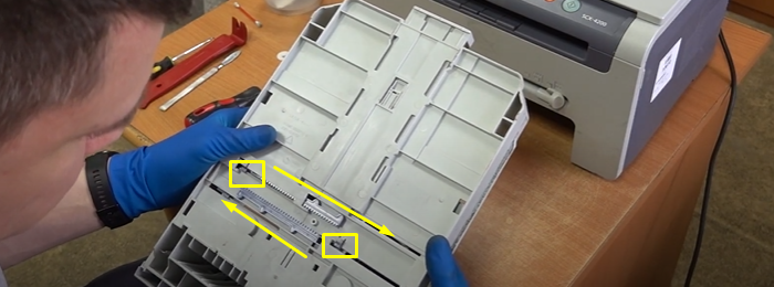 чистка тормозных колодок Samsung SCX-4200 4