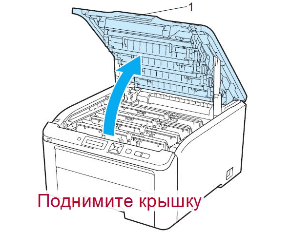 Как сбросить счетчик в принтере Brother для сброса картриджа