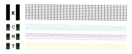 Тестовая печать на принтере Canon